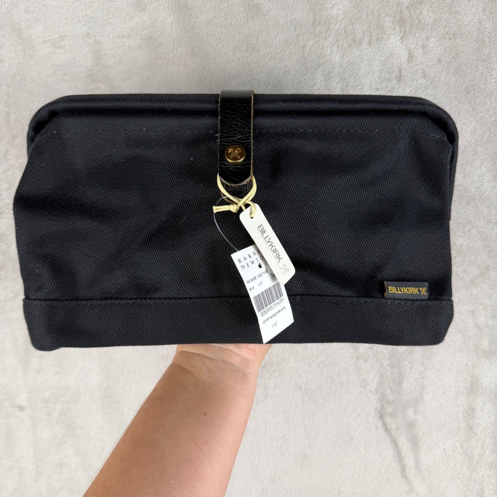 Billykirk Barneys New York No 257 Dopp Kit Black Canvas Travel toiletry Bag NEW